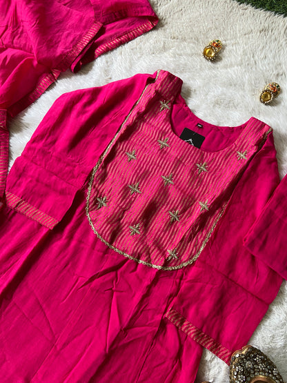 Premium Collection. Banarasi Mul Chanderi Aline Kurti With Pant And Dupatta. Silk Suit Sets For Women Online India. Shop the Latest Festive Summer Collection at Shivani Designer Kurti.