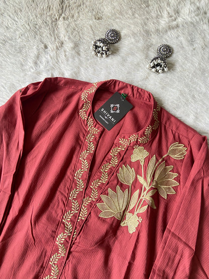 Premium Cotton Co-ord Set With Palazzo. Cotton Co-ord Sets For Women Online India. Shop the Latest Festive Summer Collection at Shivani Designer Kurti.