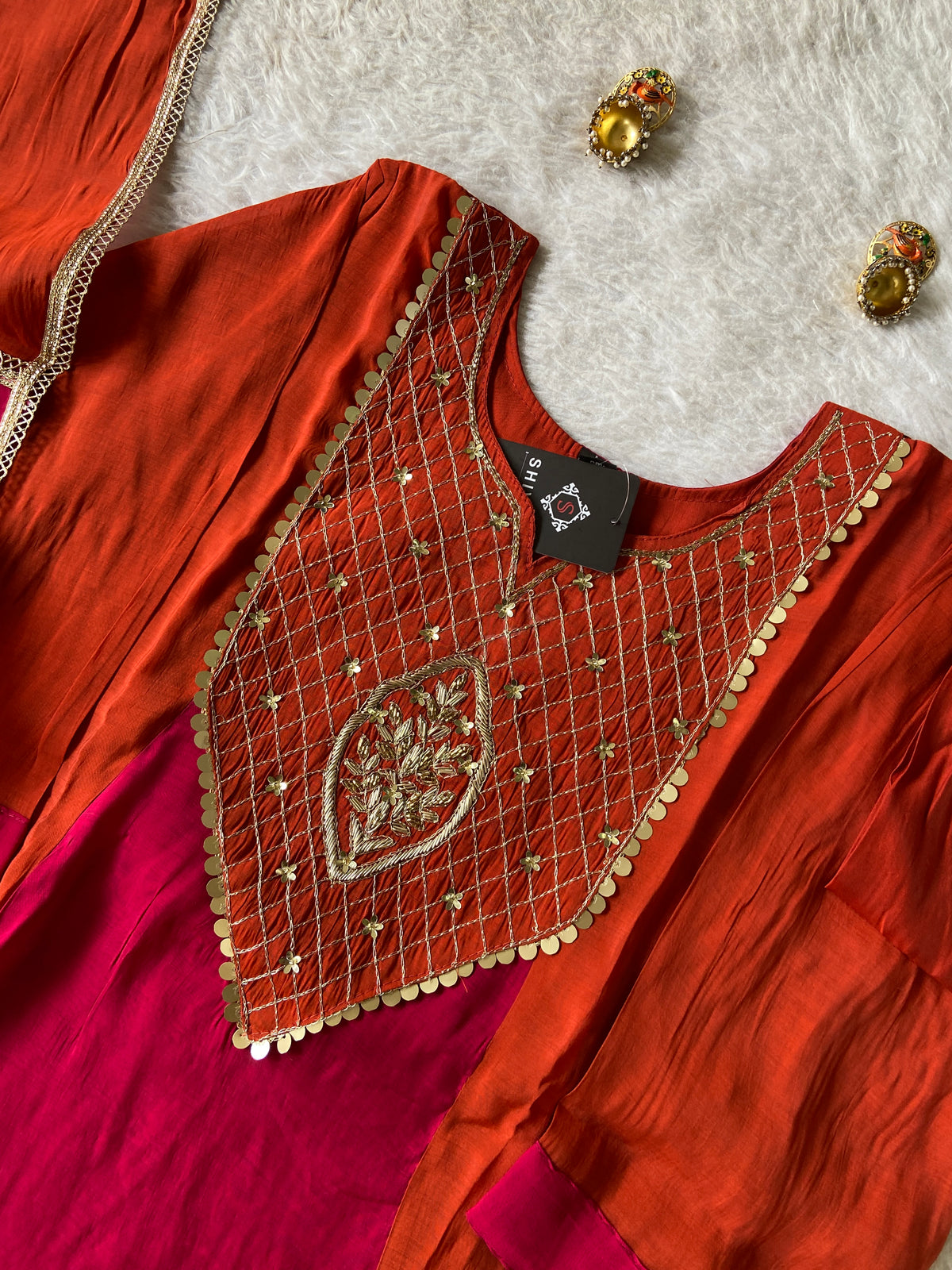 Premium Collection. Mul Chanderi Aline Kurti With Palazzo And Dupatta. Silk Suit Sets For Women Online India. Shop the Latest Festive Summer Collection at Shivani Designer Kurti.