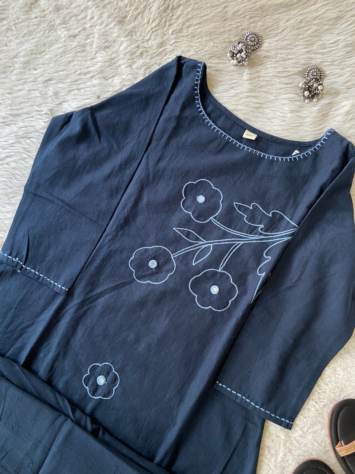 Embroidery Work Aline Kurti And Palazzo. Aline Kurti Sets For Women Online India. Shop the Latest Festive Summer Collection at Shivani Designer Kurti.