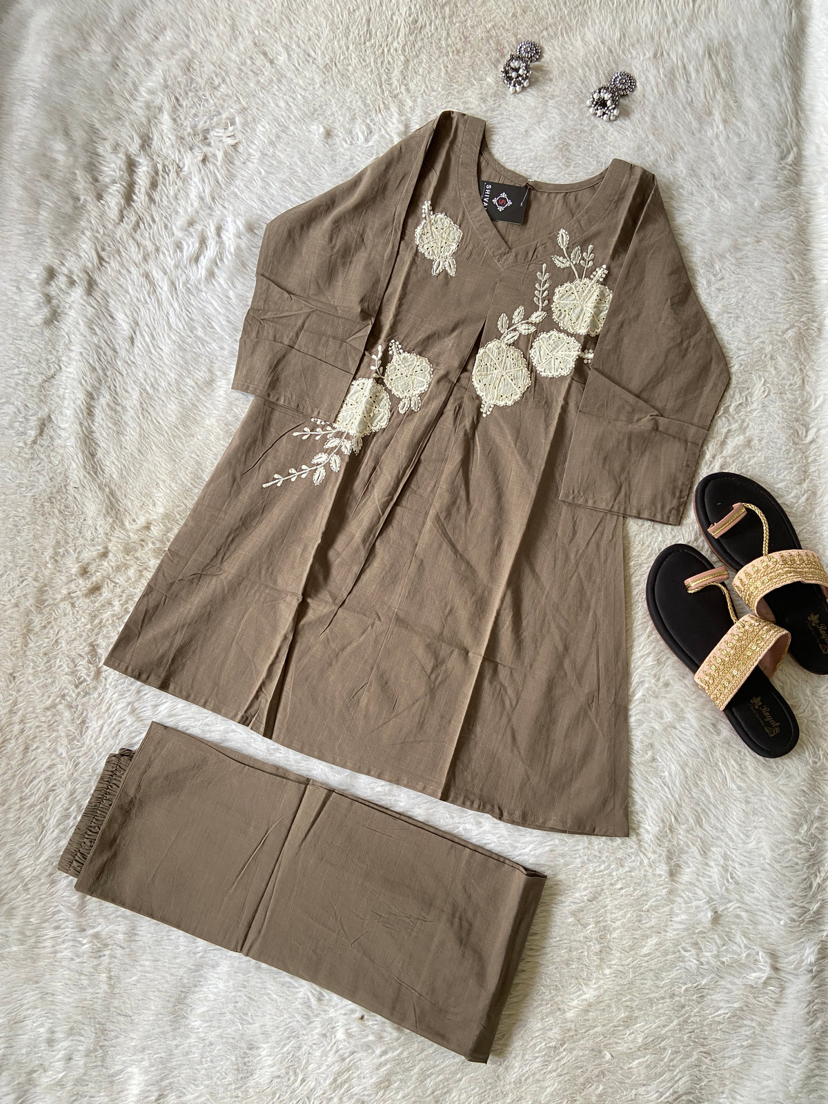 Premium Cotton Co-ord Set With Palazzo. Cotton Co-ord Sets For Women Online India. Shop the Latest Festive Summer Collection at Shivani Designer Kurti.