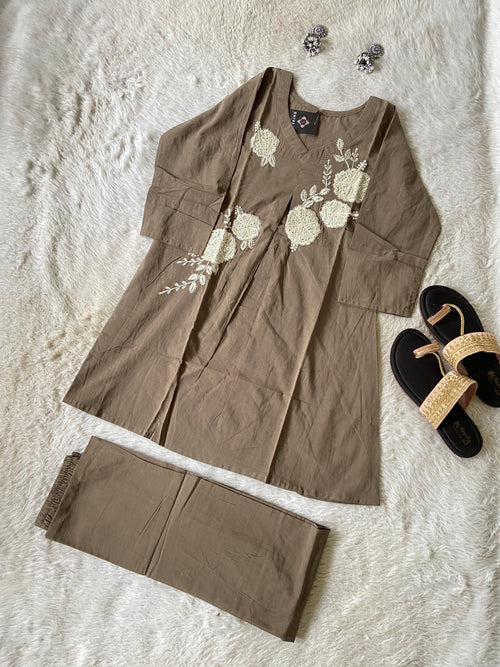 Premium Cotton Co-ord Set With Palazzo. Cotton Co-ord Sets For Women Online India. Shop the Latest Festive Summer Collection at Shivani Designer Kurti.