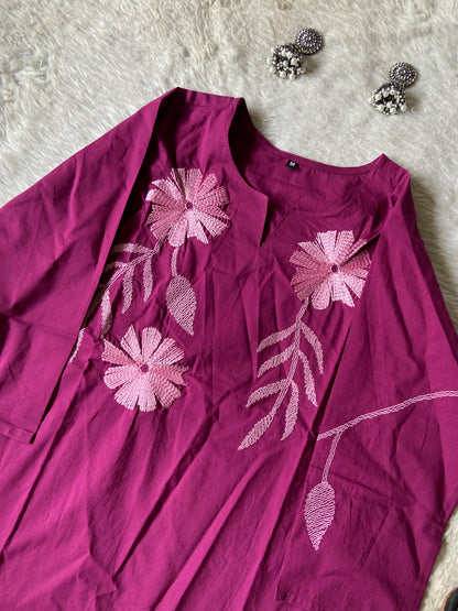 Premium Cotton Co-ord Set With Palazzo. Cotton Co-ord Sets For Women Online India. Shop the Latest Festive Summer Collection at Shivani Designer Kurti.