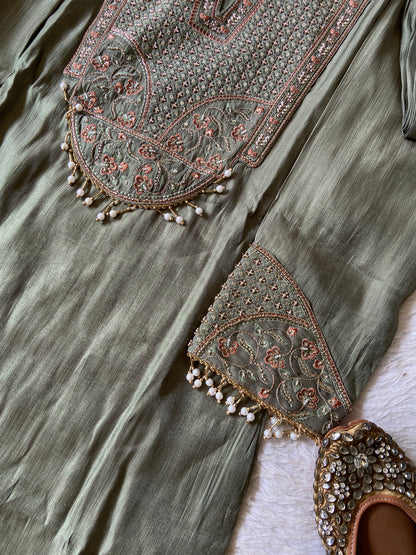 Heavy Embroidery Work Straight Kurti, Semi Palazzo And Dupatta. Silk Suit Sets For Women Online India. Shop the Latest Festive Summer Collection at Shivani Designer Kurti.