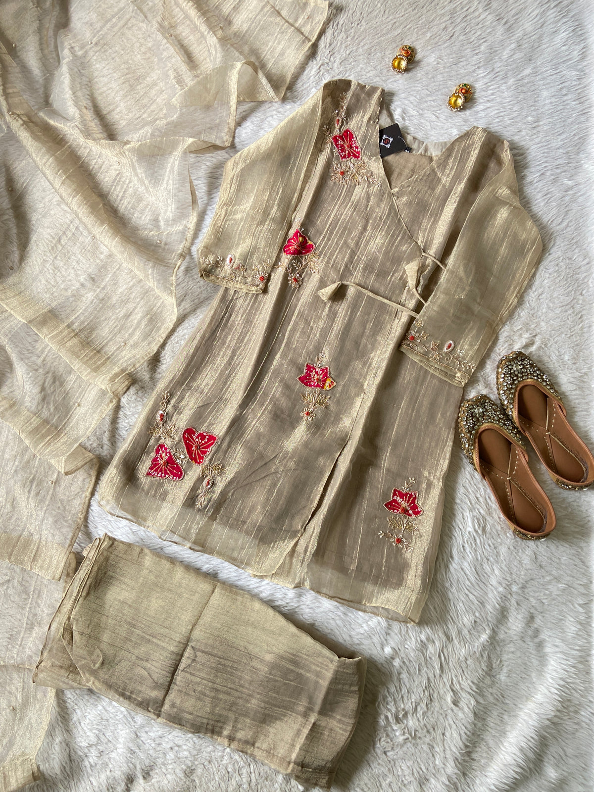 Premium Short Kurti Suit. Crush Glass Tissue Short Kurti With Palazzo And Dupatta. Silk Suit Sets For Women Online India. Shop the Latest Festive Summer Collection at Shivani Designer Kurti.