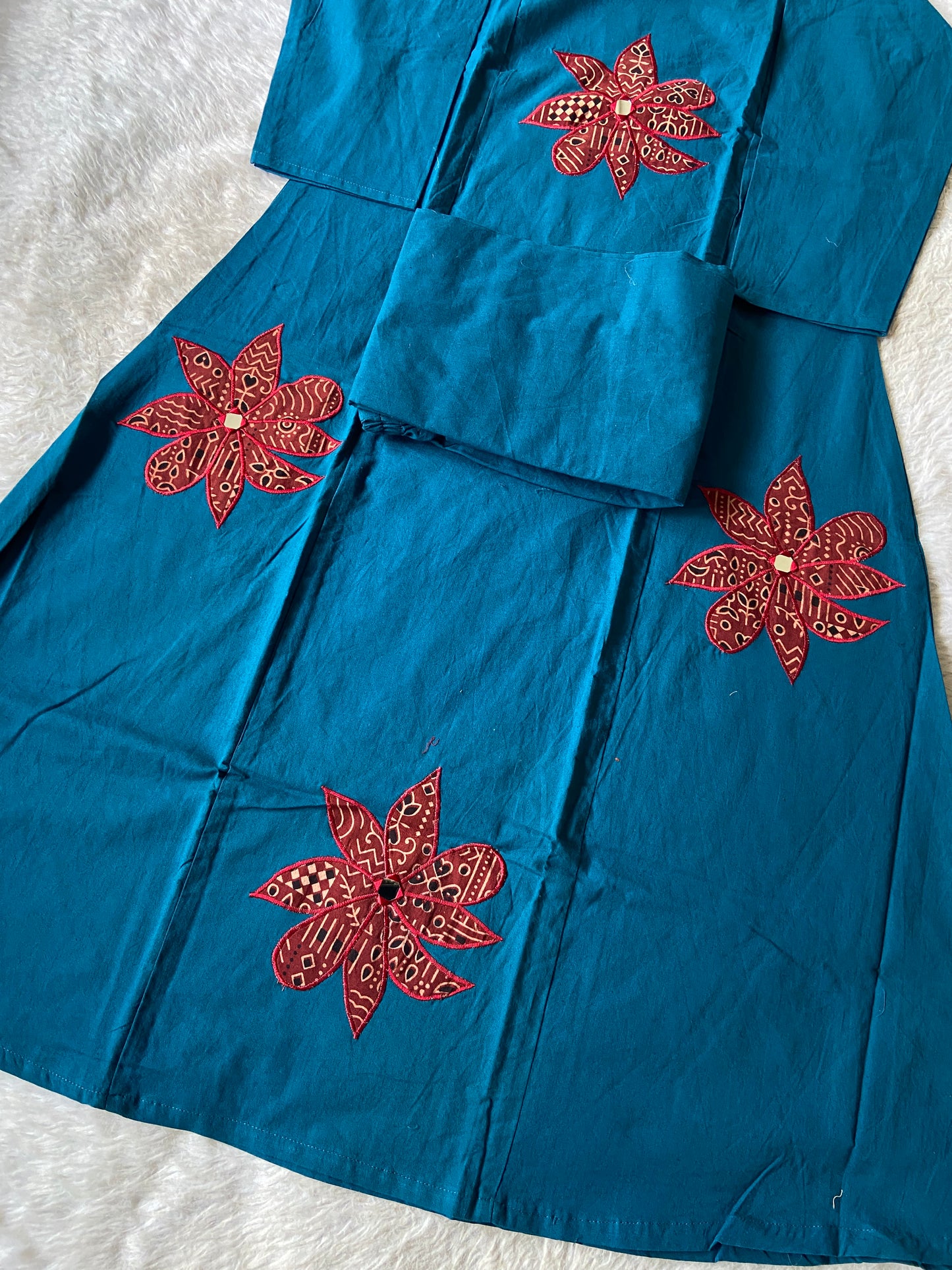 Real Mirror Work In Neck With Aplic Work Cotton Aline Kurti With Palazzo. Cotton Aline Kurti Sets For Women Online India. Shop the Latest Festive Summer Collection at Shivani Designer Kurti.