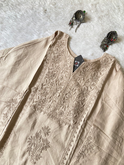 Rayon Lucknowi Chikankari Short Kurti. Rayon Short Top For Women online India. Shop the Latest Festive Summer Collection at Shivani Designer Kurti.