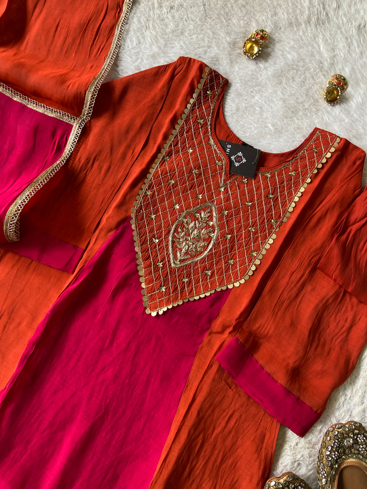 Premium Collection. Mul Chanderi Aline Kurti With Palazzo And Dupatta. Silk Suit Sets For Women Online India. Shop the Latest Festive Summer Collection at Shivani Designer Kurti.
