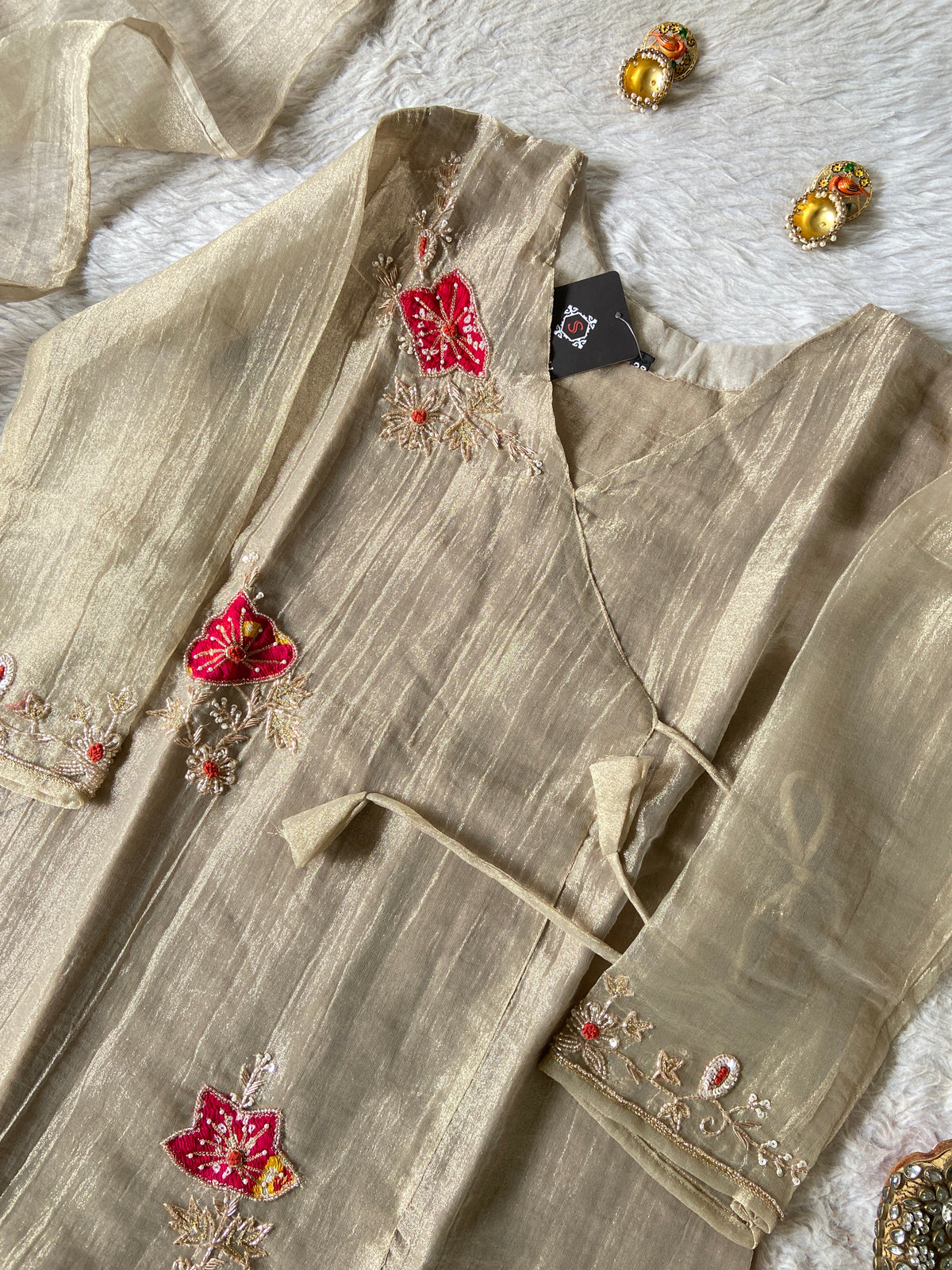 Premium Short Kurti Suit. Crush Glass Tissue Short Kurti With Palazzo And Dupatta. Silk Suit Sets For Women Online India. Shop the Latest Festive Summer Collection at Shivani Designer Kurti.