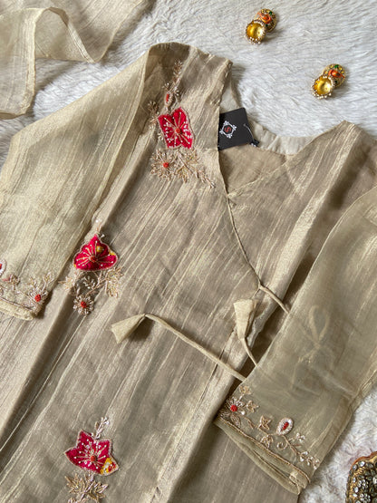 Premium Short Kurti Suit. Crush Glass Tissue Short Kurti With Palazzo And Dupatta. Silk Suit Sets For Women Online India. Shop the Latest Festive Summer Collection at Shivani Designer Kurti.