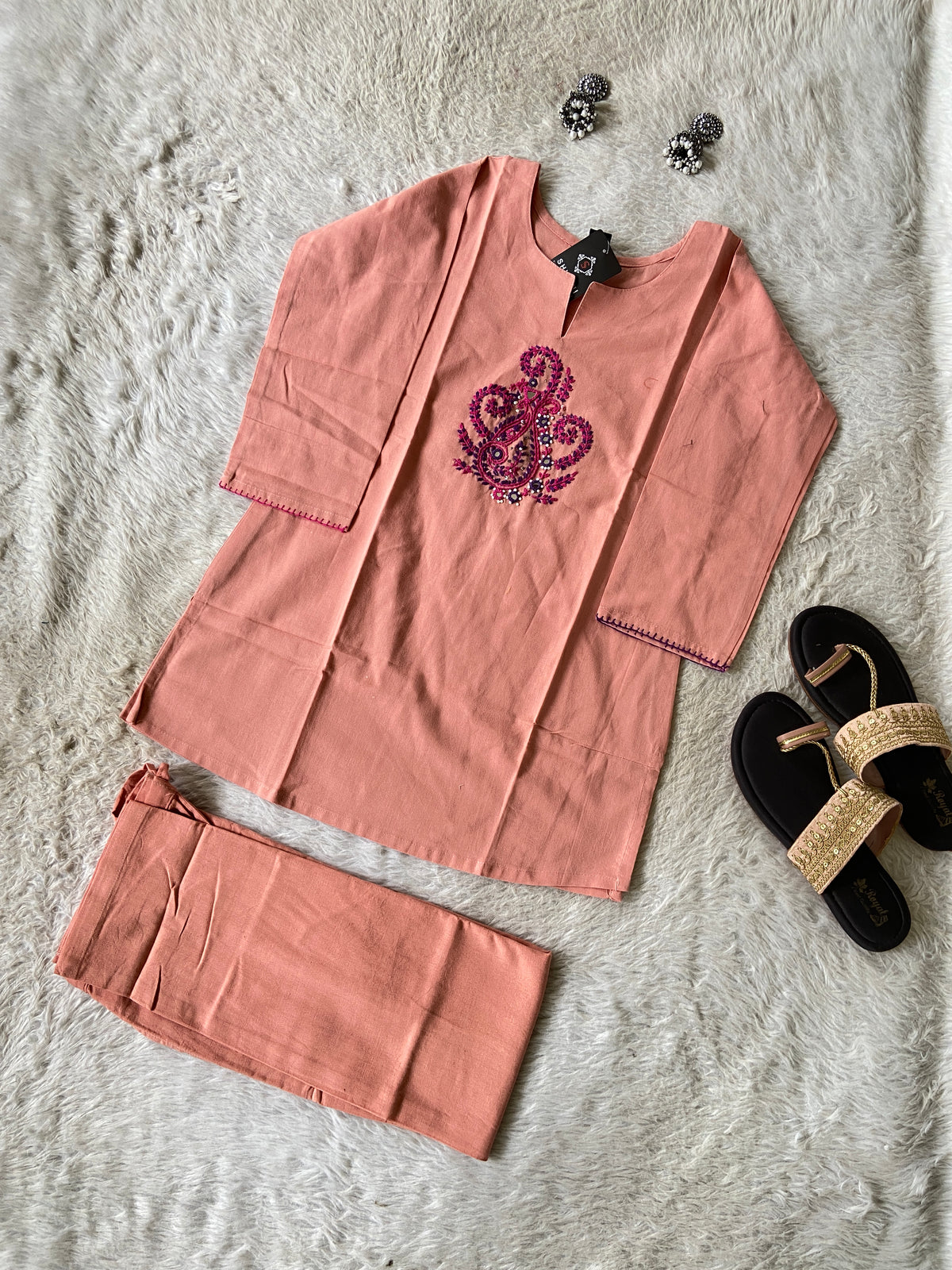 Premium Cotton Co-ord Set With Palazzo. Cotton Co-ord Sets For Women Online India. Shop the Latest Festive Summer Collection at Shivani Designer Kurti.