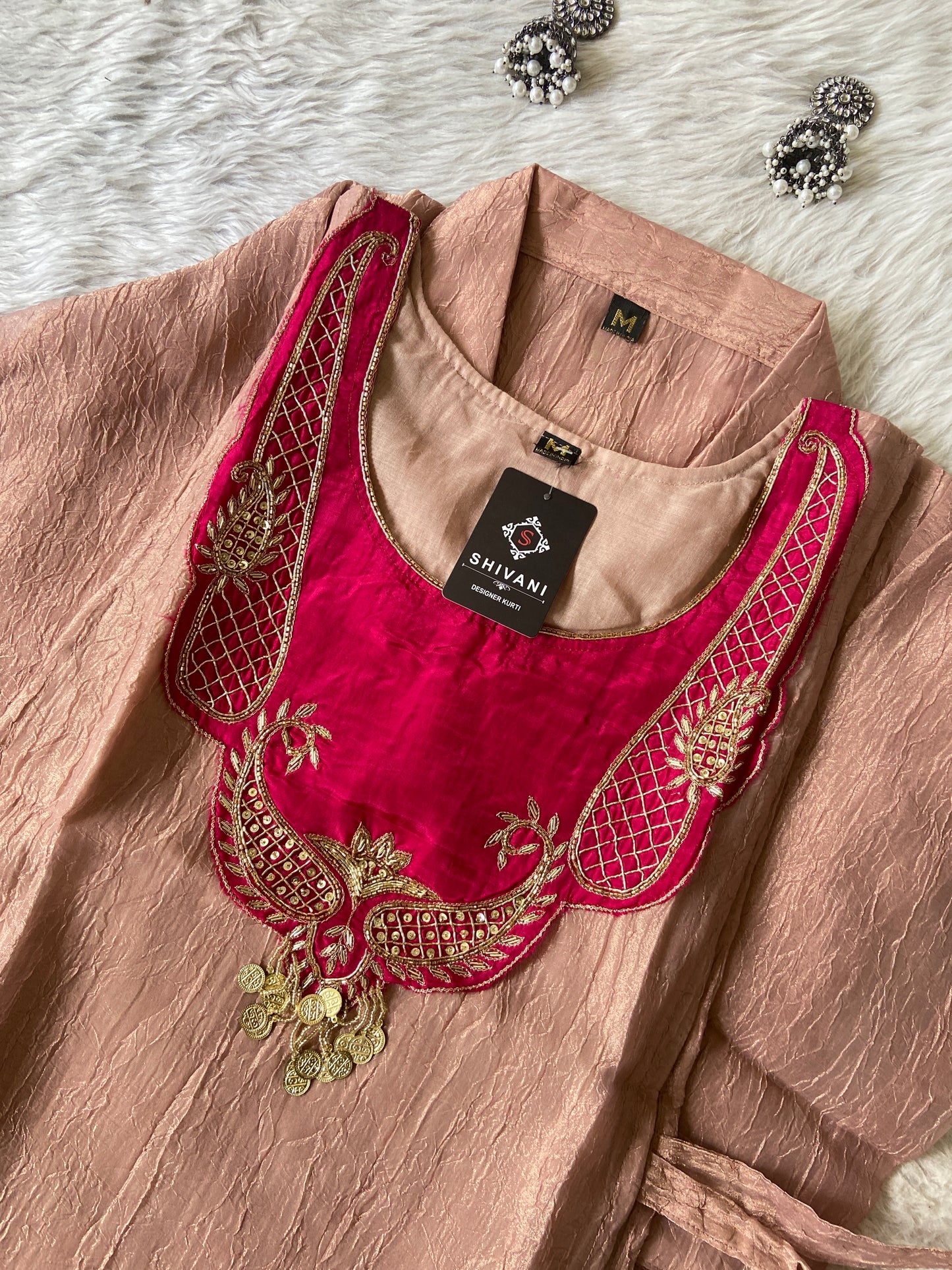 Premium Salsa Fabric Kurti With Palazzo. Salsa Fabric Kurti Sets For Women Online India. Shop the Latest Festive Summer Collection at Shivani Designer Kurti.