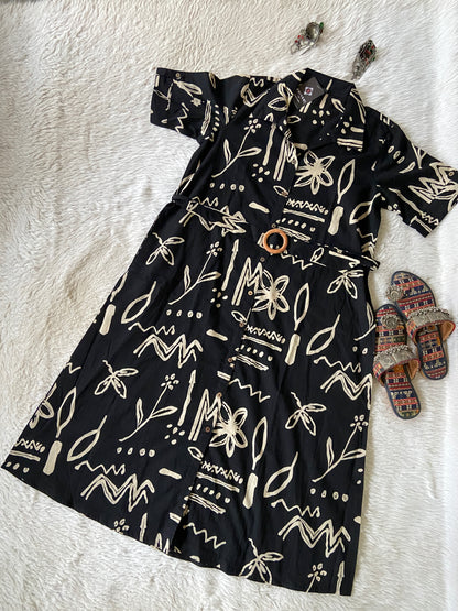 Midi Cotton Aline Kurti With Belt. Cotton Kurtis Sets For Women Online India. Shop the Latest Festive Summer Collection at Shivani Designer Kurti.