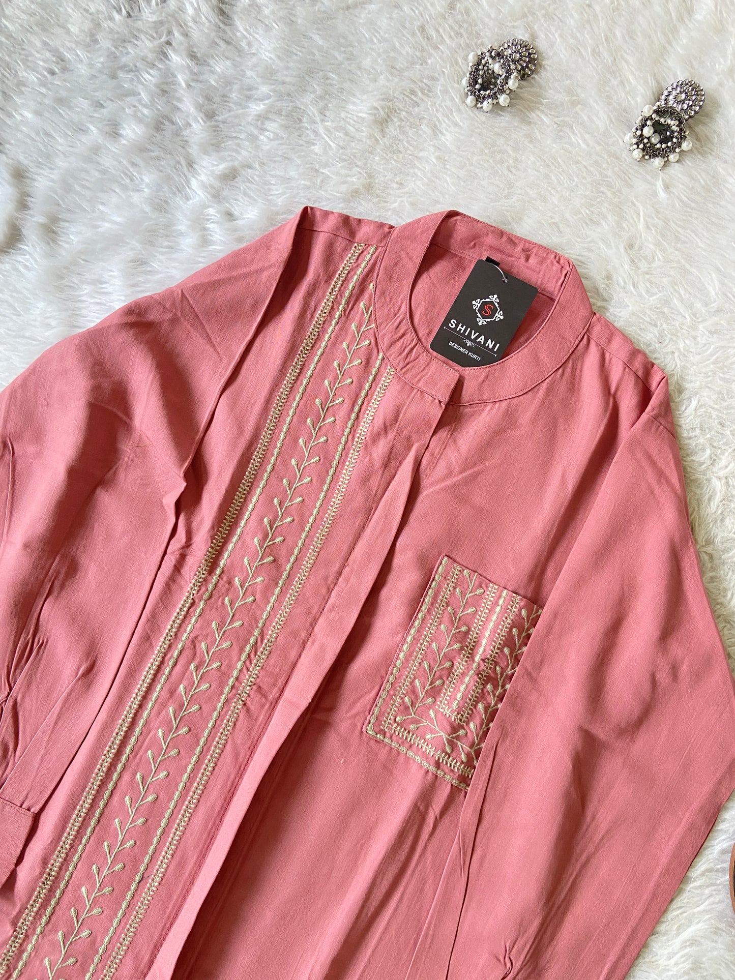 Beautiful Embroidery Work rayon Co-ord Set With Palazzo. Rayon Co-ord Sets For Women Online India. Shop the Latest Festive Summer Collection at Shivani Designer Kurti.