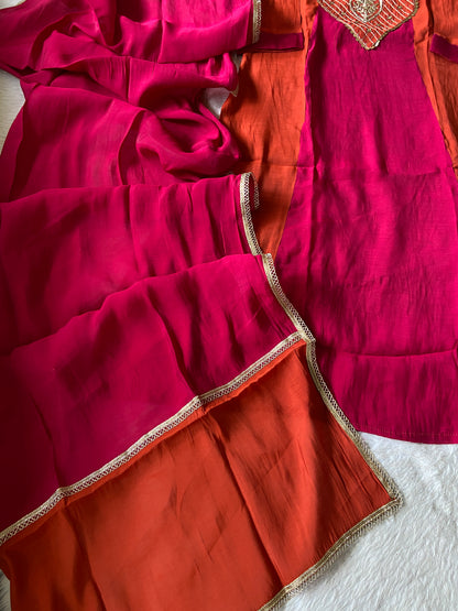 Premium Collection. Mul Chanderi Aline Kurti With Palazzo And Dupatta. Silk Suit Sets For Women Online India. Shop the Latest Festive Summer Collection at Shivani Designer Kurti.