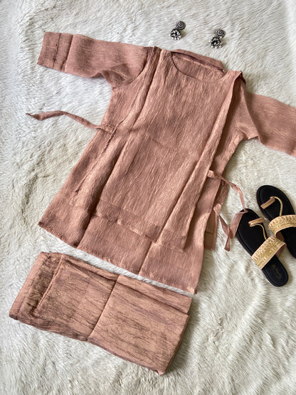 Premium Salsa Fabric Kurti With Palazzo. Salsa Fabric Kurti Sets For Women Online India. Shop the Latest Festive Summer Collection at Shivani Designer Kurti.