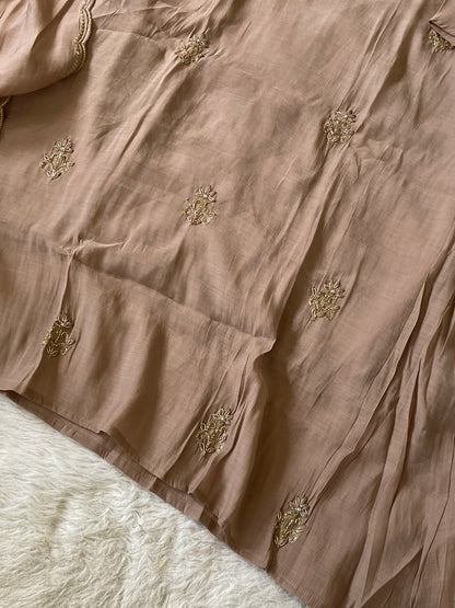 Handwork Aline Kurti With Palazzo And Dupatta. Silk Suit Sets For Women Online India. Shop the Latest Festive Summer Collection at Shivani Designer Kurti.
