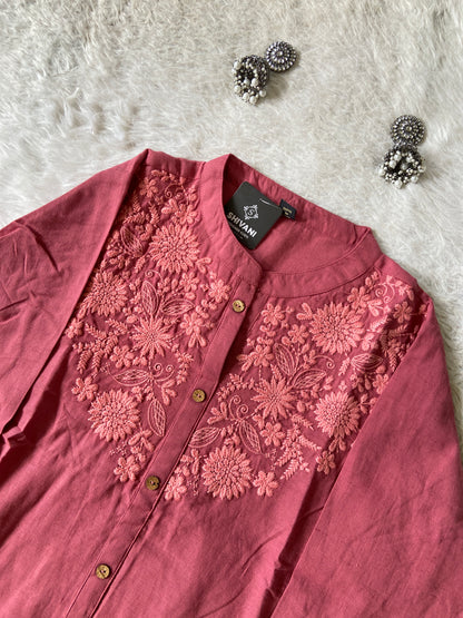 lakhnavi Aline Kurti With Palazzo. Cotton Kurti Sets For Women Online India. Shop the Latest Festive Summer Collection at Shivani Designer Kurti.