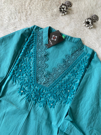 Premium Cotton Co-ord Set With Palazzo. Cotton Co-ord Sets For Women Online India. Shop the Latest Festive Summer Collection at Shivani Designer Kurti.