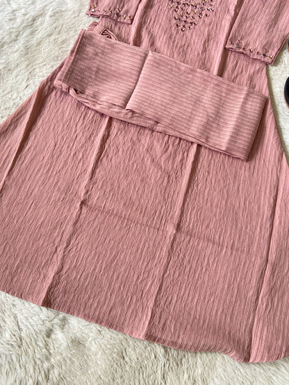 Mirror Work Aline Kurti And Palazzo. Aline Kurti Sets For Women Online India. Shop the Latest Festive Summer Collection at Shivani Designer Kurti.