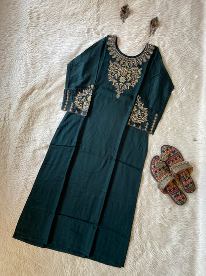 Embroidery Work Straight Satin Silk Kurti. Silk Kurtis For Women Online India. Shop the Latest Festive Summer Collection at Shivani Designer Kurti.
