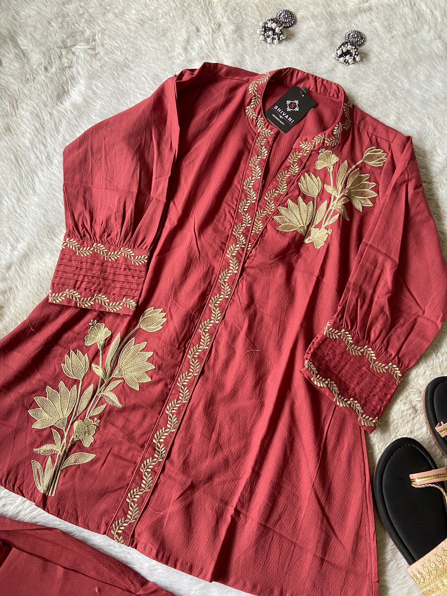 Premium Cotton Co-ord Set With Palazzo. Cotton Co-ord Sets For Women Online India. Shop the Latest Festive Summer Collection at Shivani Designer Kurti.