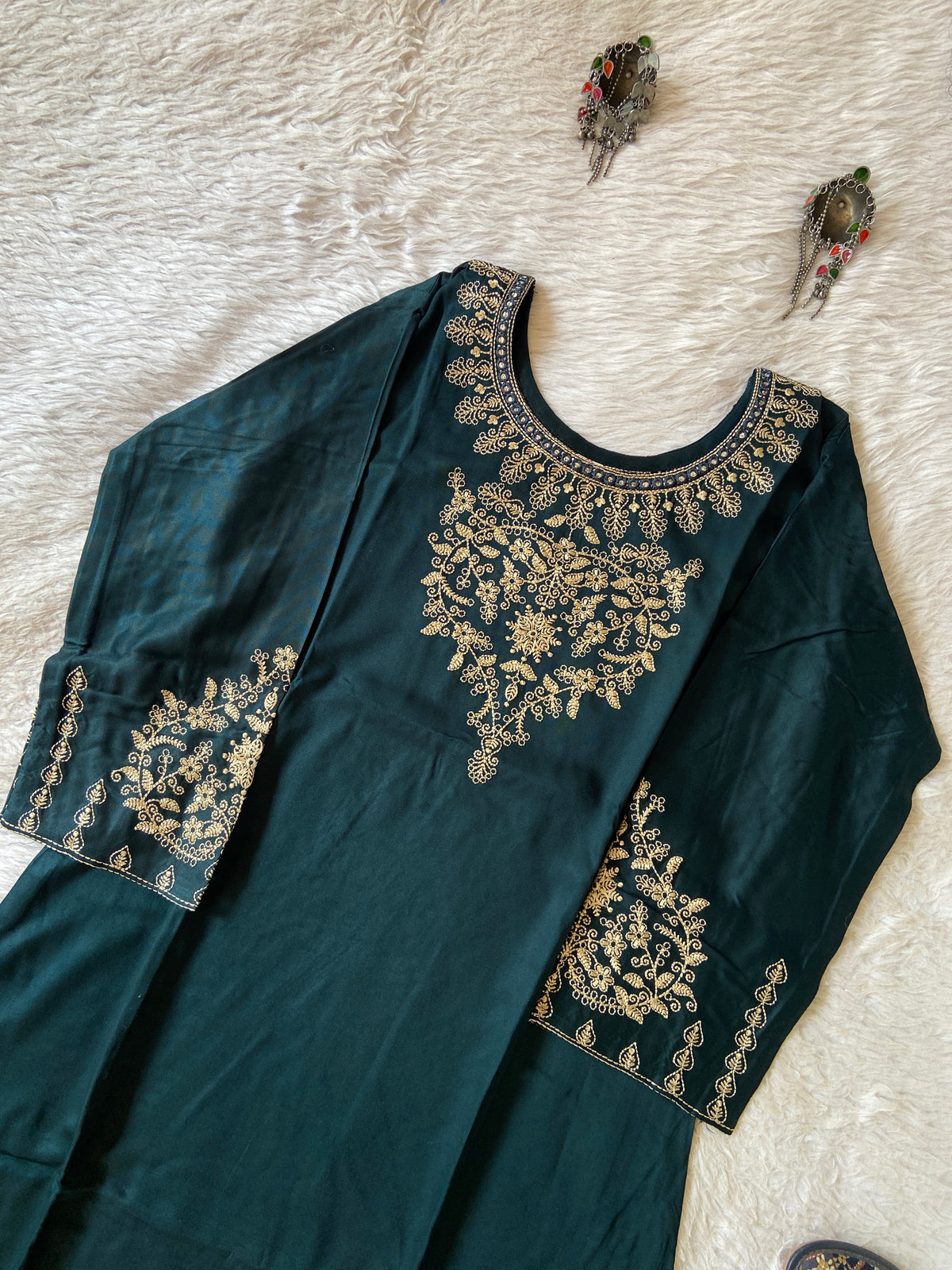 Embroidery Work Straight Satin Silk Kurti. Silk Kurtis For Women Online India. Shop the Latest Festive Summer Collection at Shivani Designer Kurti.