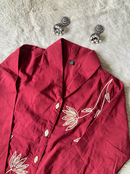 Premium Cotton Co-ord Set With Palazzo. Cotton Co-ord Sets For Women Online India. Shop the Latest Festive Summer Collection at Shivani Designer Kurti.