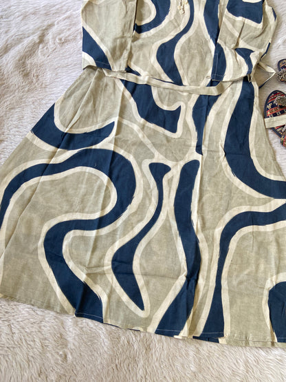 Midi Cotton Aline Kurti. Cotton Kurtis For Women Online India. Shop the Latest Festive Summer Collection at Shivani Designer Kurti.
