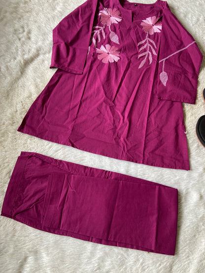 Premium Cotton Co-ord Set With Palazzo. Cotton Co-ord Sets For Women Online India. Shop the Latest Festive Summer Collection at Shivani Designer Kurti.