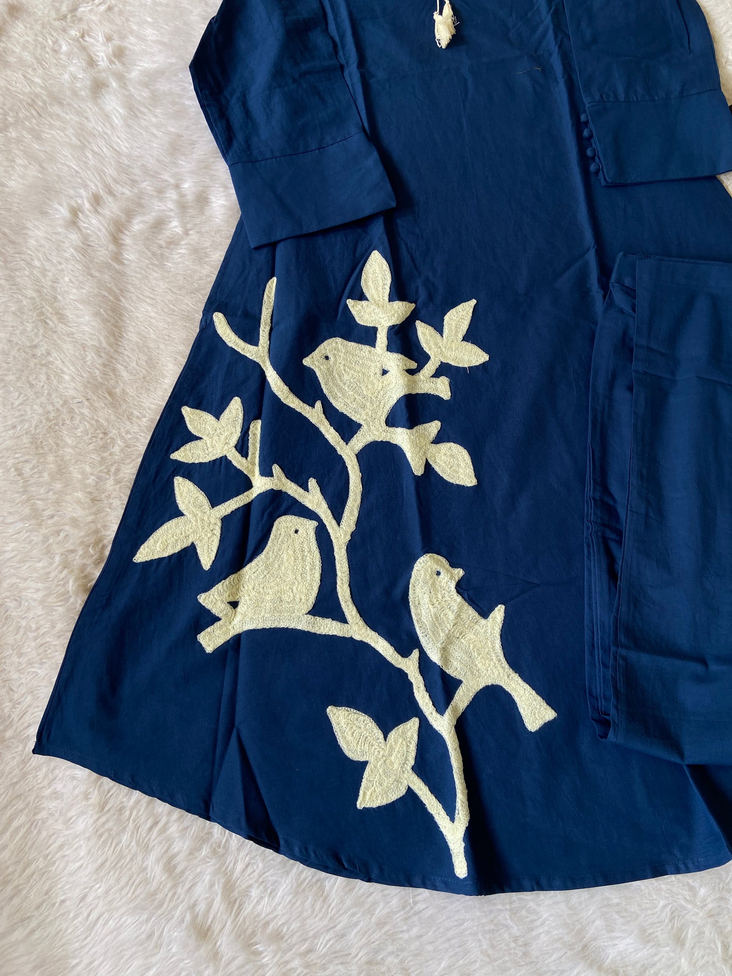Beautiful Cotton Aline Kurti And Pant. Cotton Aline Kurti Sets For Women Online India. Shop the Latest Festive Summer Collection at Shivani Designer Kurti.