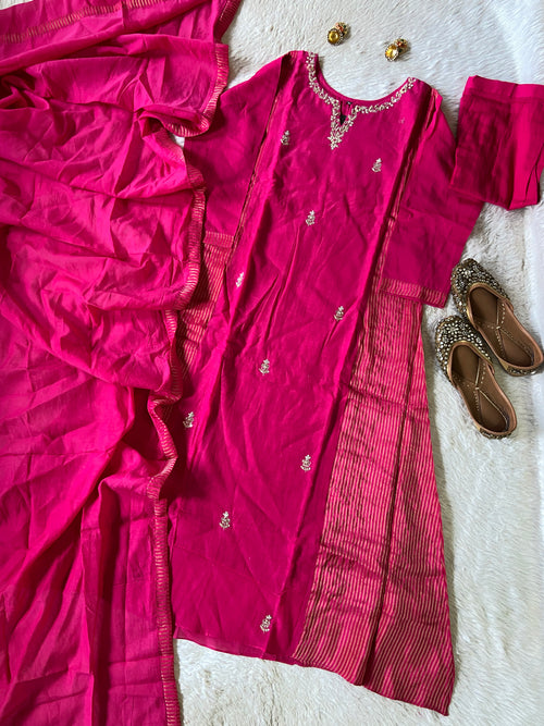 Premium Collection. Banarasi Mul Chanderi Aline Kurti With Pant And Dupatta. Silk Suit Sets For Women Online India. Shop the Latest Festive Summer Collection at Shivani Designer Kurti.