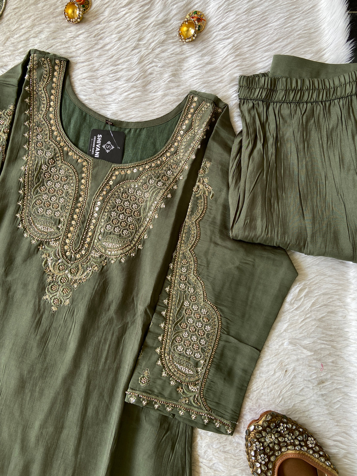 Silk Straight Kurti With Flair Palazzo And Dupatta. Silk Suit Sets For Women Online India. Shop the Latest Festive Summer Collection at Shivani Designer Kurti.