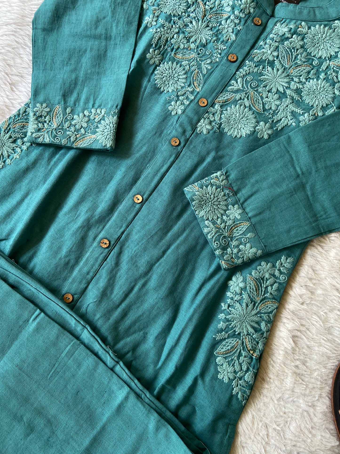 lakhnavi Aline Kurti With Palazzo. Cotton Aline Kurti Sets For Women Online India. Shop the Latest Festive Summer Collection at Shivani Designer Kurti.