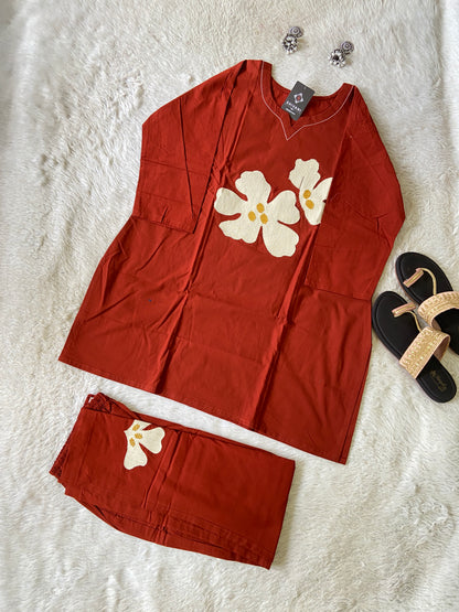 Premium Cotton Co-ord Set With Palazzo. Cotton Co-ord Sets For Women Online India. Shop the Latest Festive Summer Collection at Shivani Designer Kurti.