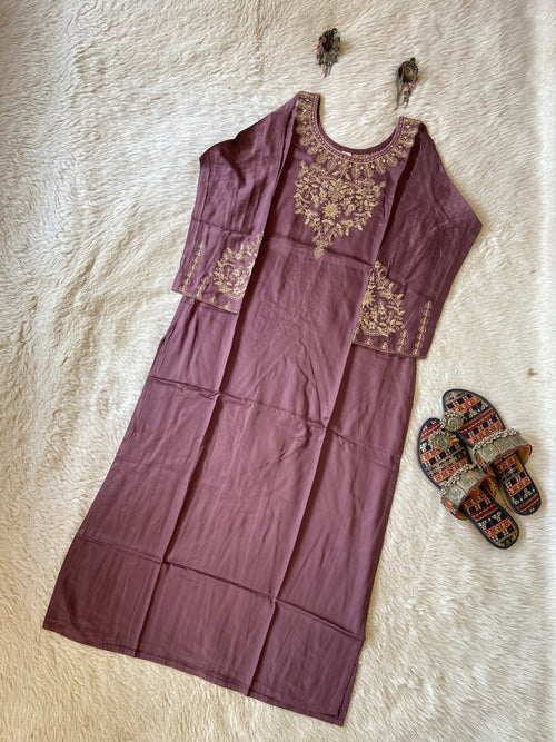 Embroidery Work Straight Satin Silk Kurti. Silk Kurtis For Women Online India. Shop the Latest Festive Summer Collection at Shivani Designer Kurti.
