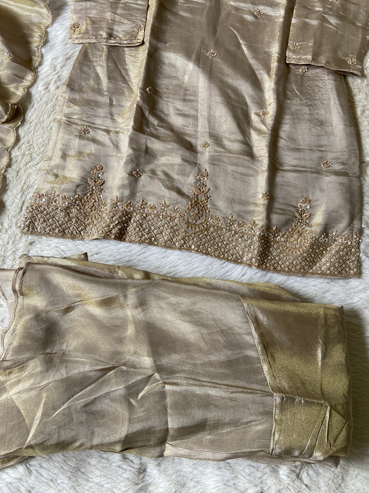 Premium Short Kurti Suit. Tissue Shimmer Short Kurti With Full Flair Palazzo And Dupatta. Silk Suit Sets For Women Online India. Shop the Latest Festive Summer Collection at Shivani Designer Kurti.