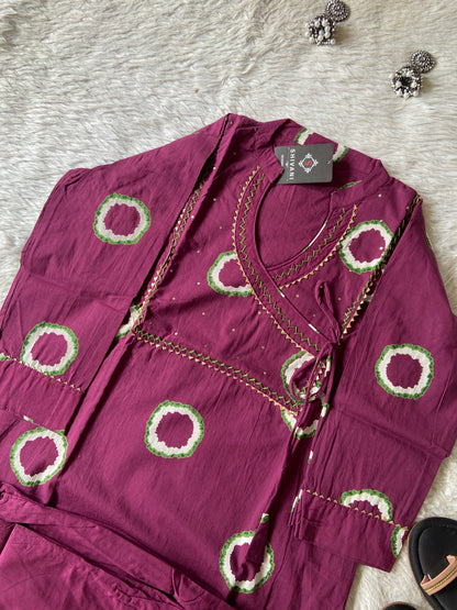Cotton Angarakha Kurti And Palazzo. Cotton Kurtis Sets For Women Online India. Shop the Latest Festive Summer Collection at Shivani Designer Kurti.