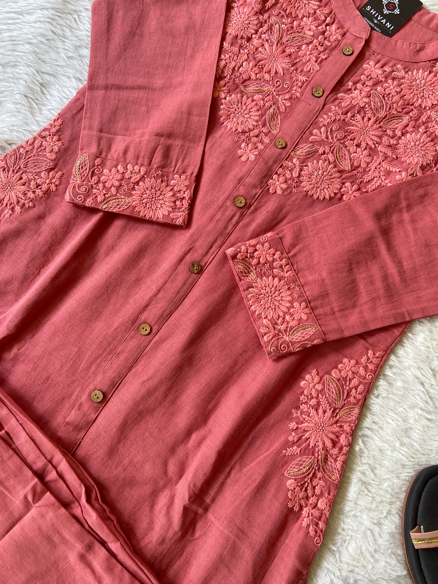 lakhnavi Aline Kurti With Palazzo. Cotton Aline Kurti Sets For Women Online India. Shop the Latest Festive Summer Collection at Shivani Designer Kurti.