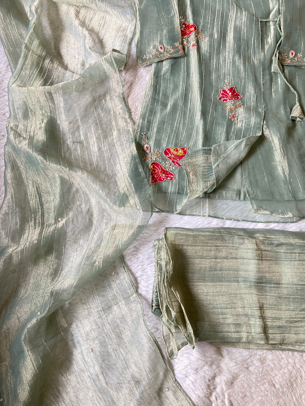 Premium Short Kurti Suit. Crush Glass Tissue Short Kurti With Palazzo And Dupatta. Silk Suit Sets For Women Online India. Shop the Latest Festive Summer Collection at Shivani Designer Kurti.