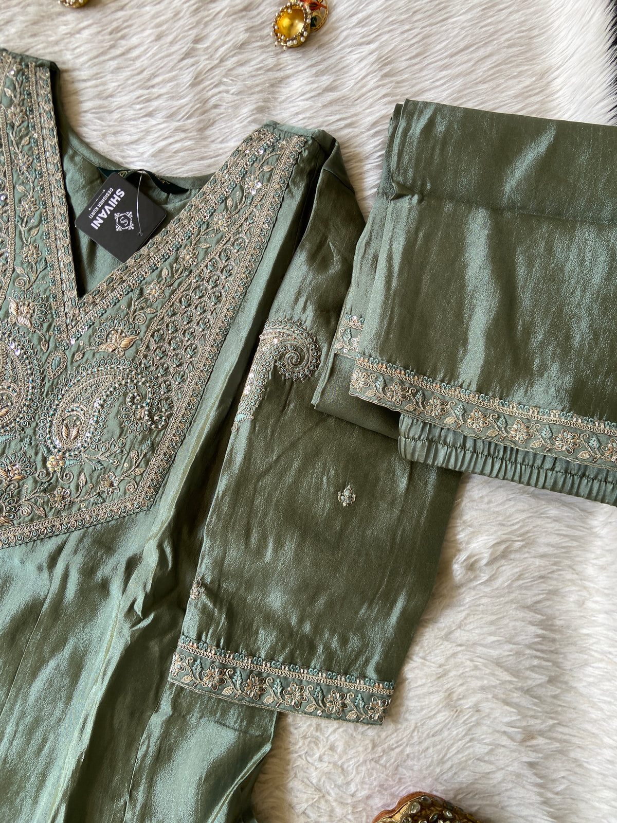 Party Wear Special. Embroidery Work Silk Anarkali Kurti With Semi Palazzo And Dupatta. Silk Suit Sets For Women Online India. Shop the Latest Festive Summer Collection at Shivani Designer Kurti.