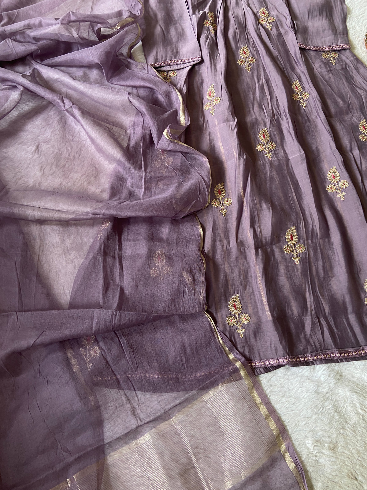 Designer Aline Kurti Palazzo And Dupatta. Silk Suit Sets For Women Online India. Shop the Latest Festive Summer Collection at Shivani Designer Kurti.