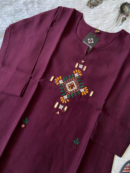 Handwork Straight Silk Kurti. Silk Kurtis For Women Online India. Shop the Latest Festive Summer Collection at Shivani Designer Kurti.