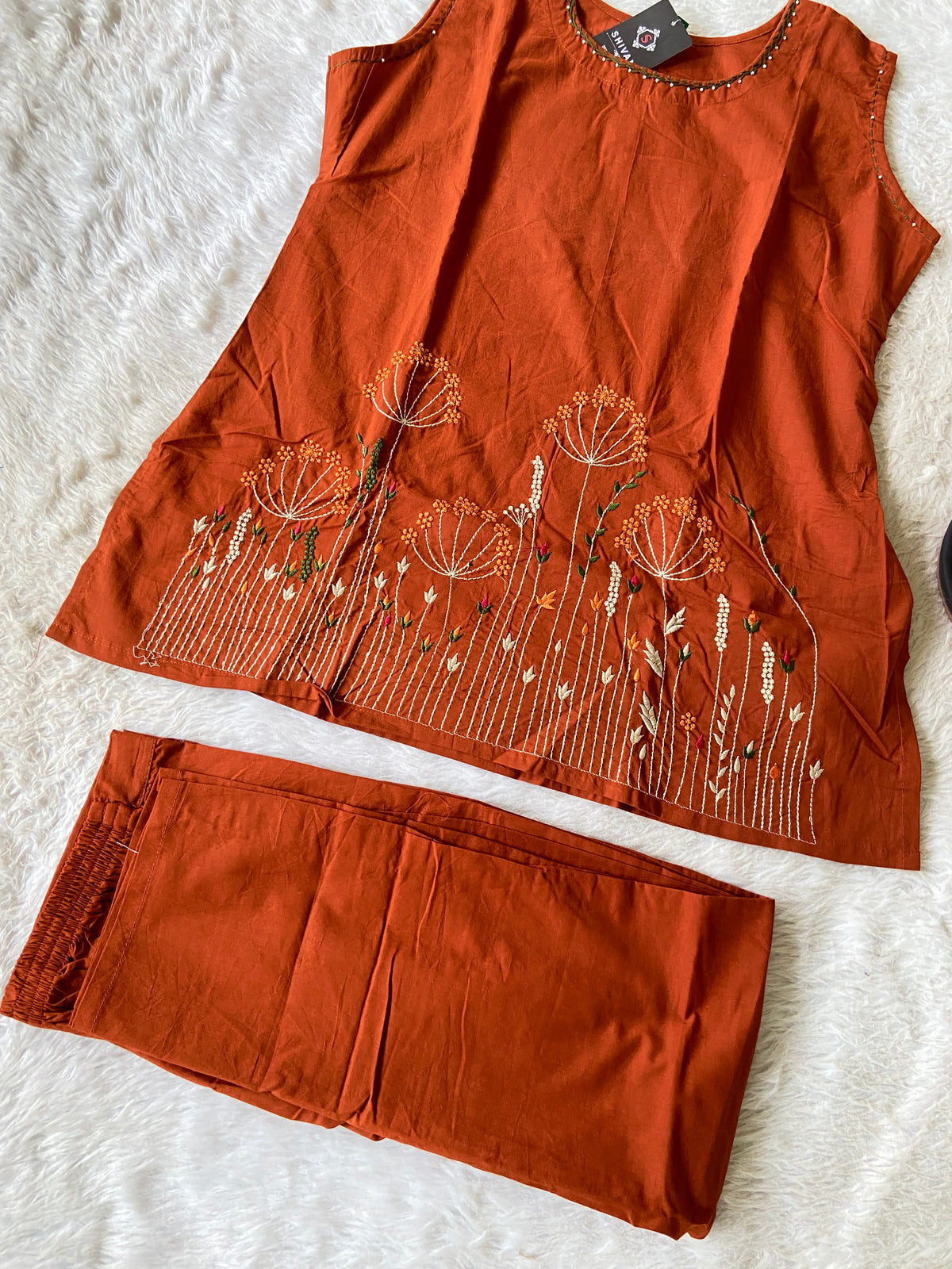 Premium Cotton Co-ord Set With Palazzo. Cotton Co-ord Sets For Women Online India. Shop the Latest Festive Summer Collection at Shivani Designer Kurti.