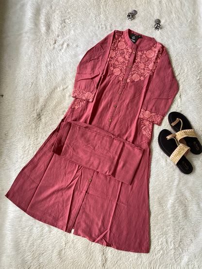 lakhnavi Aline Kurti With Palazzo. Cotton Kurti Sets For Women Online India. Shop the Latest Festive Summer Collection at Shivani Designer Kurti.
