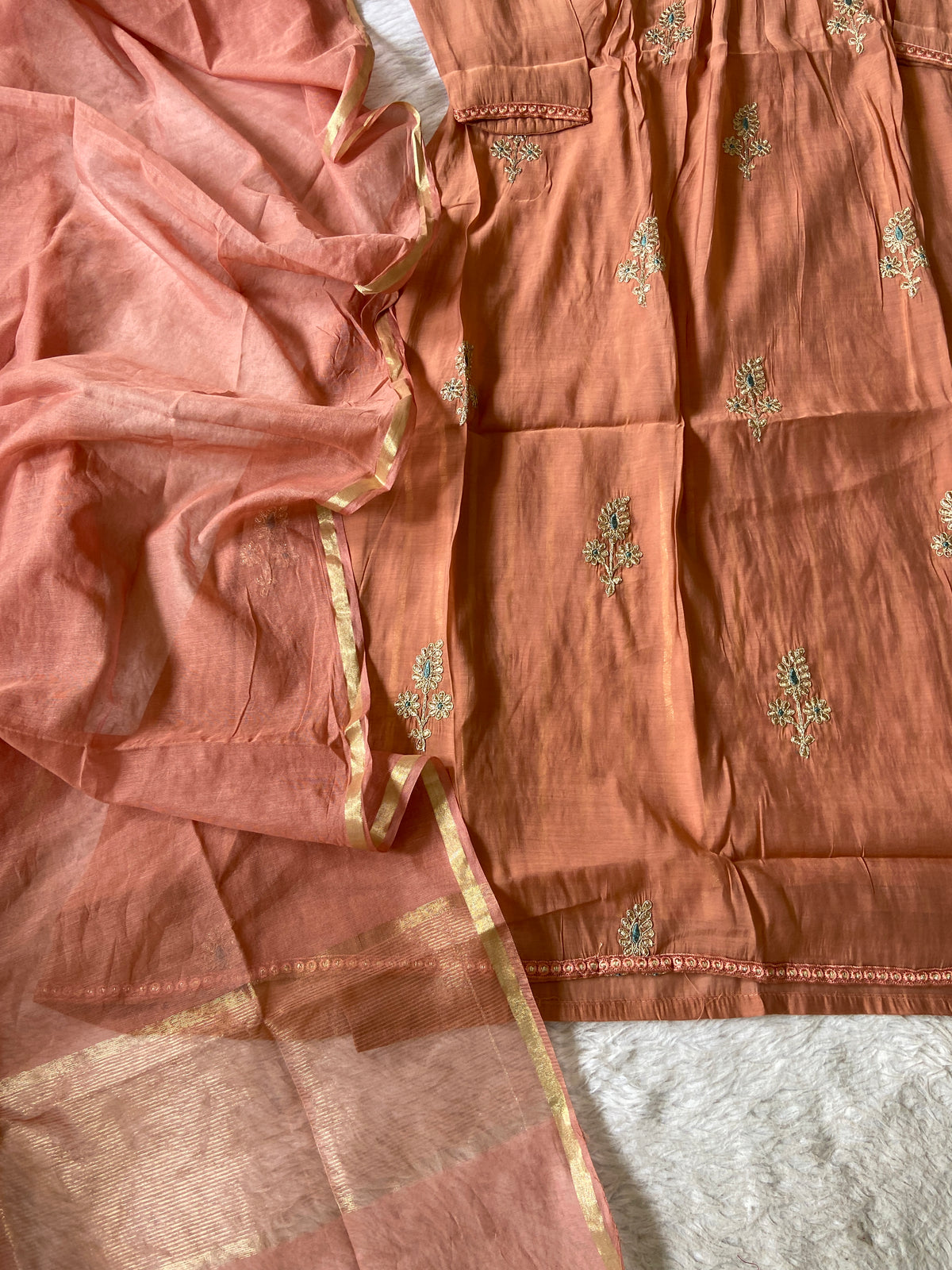 Designer Aline Kurti Palazzo And Dupatta. Silk Suit Sets For Women Online India. Shop the Latest Festive Summer Collection at Shivani Designer Kurti.