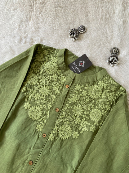 lakhnavi Aline Kurti With Palazzo. Cotton Aline Kurti Sets For Women Online India. Shop the Latest Festive Summer Collection at Shivani Designer Kurti.