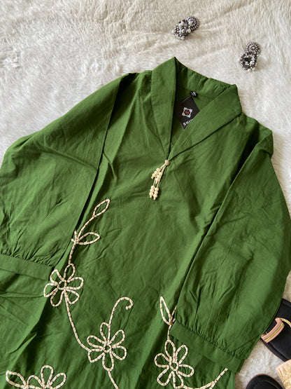 Beautiful Cotton Aline Kurti And Pant. Cotton Aline Kurti Sets For Women Online India. Shop the Latest Festive Summer Collection at Shivani Designer Kurti.