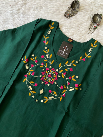 Handwork Straight Silk Kurti. Silk Kurtis For Women Online India. Shop the Latest Festive Summer Collection at Shivani Designer Kurti.