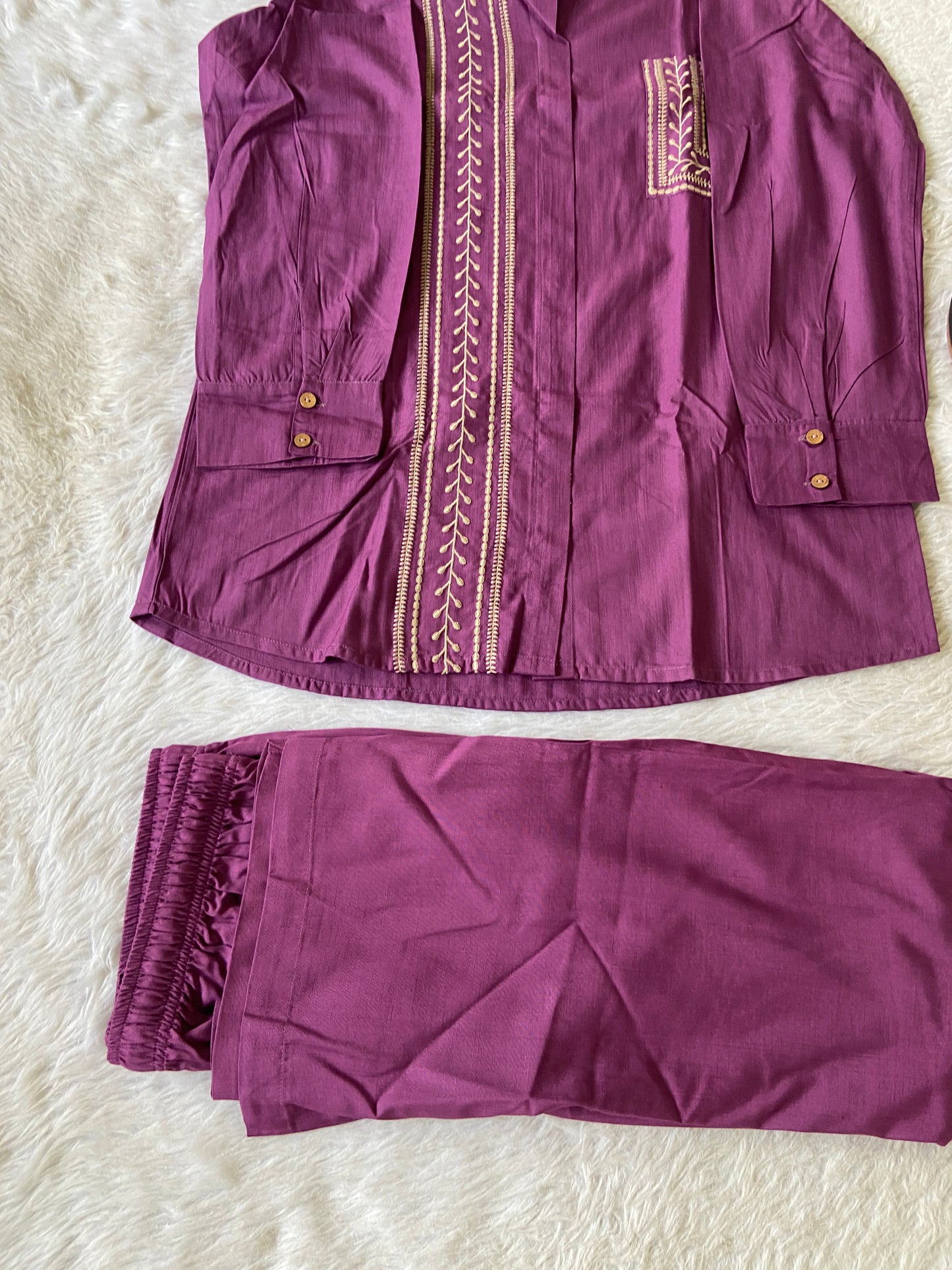Beautiful Embroidery Work rayon Co-ord Set With Palazzo. Rayon Co-ord Sets For Women Online India. Shop the Latest Festive Summer Collection at Shivani Designer Kurti.